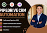 setup pipedrive CRM zapier automation sales pipeline lead make com workflows